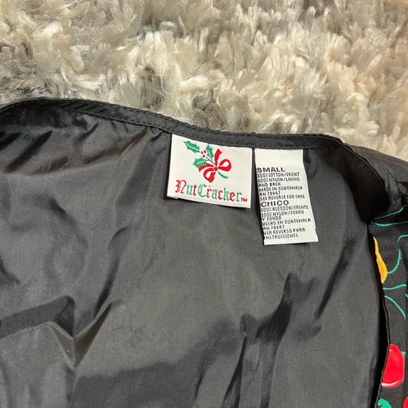 Vintage Retro Unisex Nutcracker Christmas Lights Vest - Picture 2 of 6